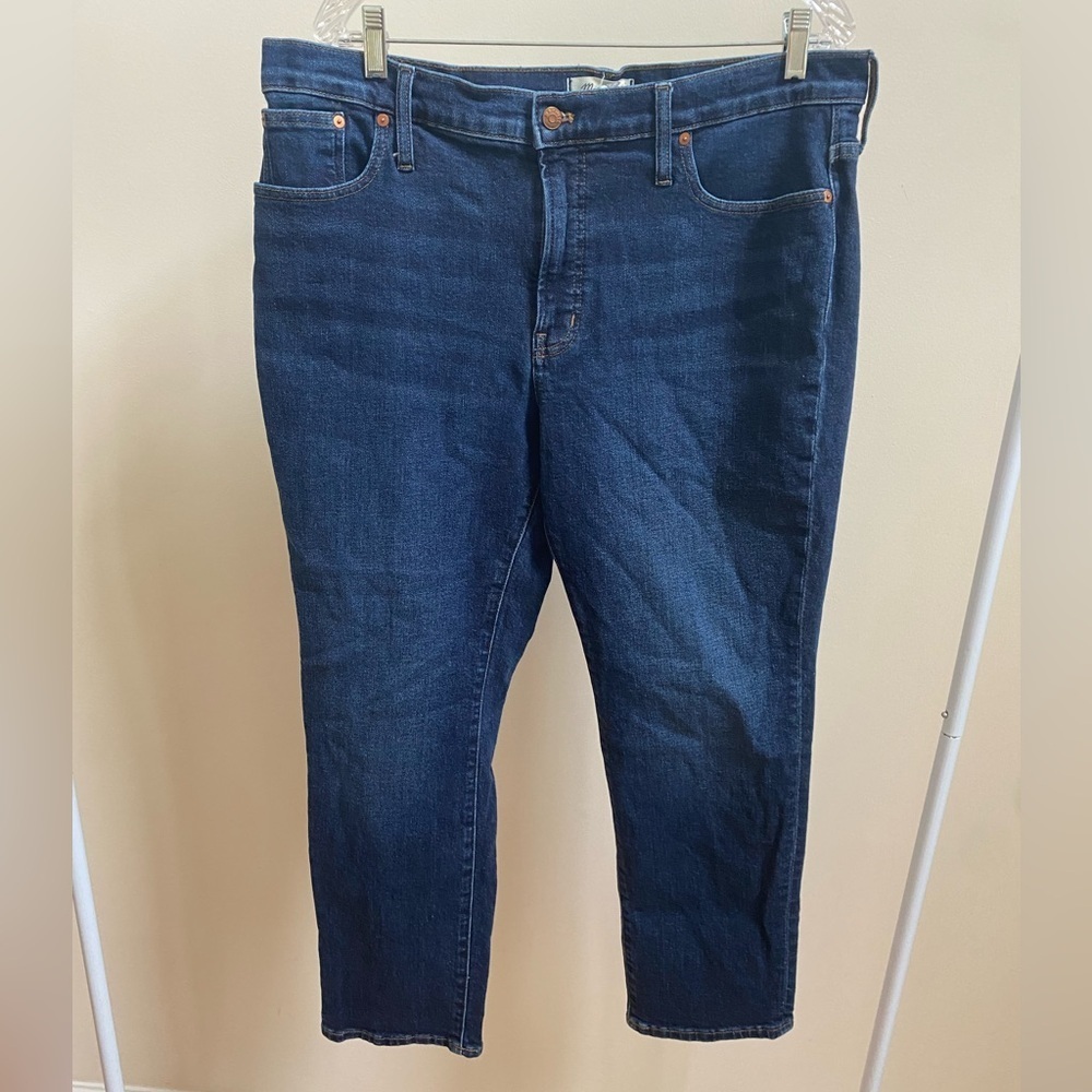 Madewell Mid-Rise Perfect Vintage Jean dark wash sz 32 - Picture 3 of 8